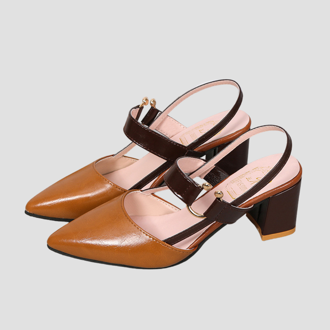 Nia - Orthopädische Komfort-Sandalen mit Blockabsatz