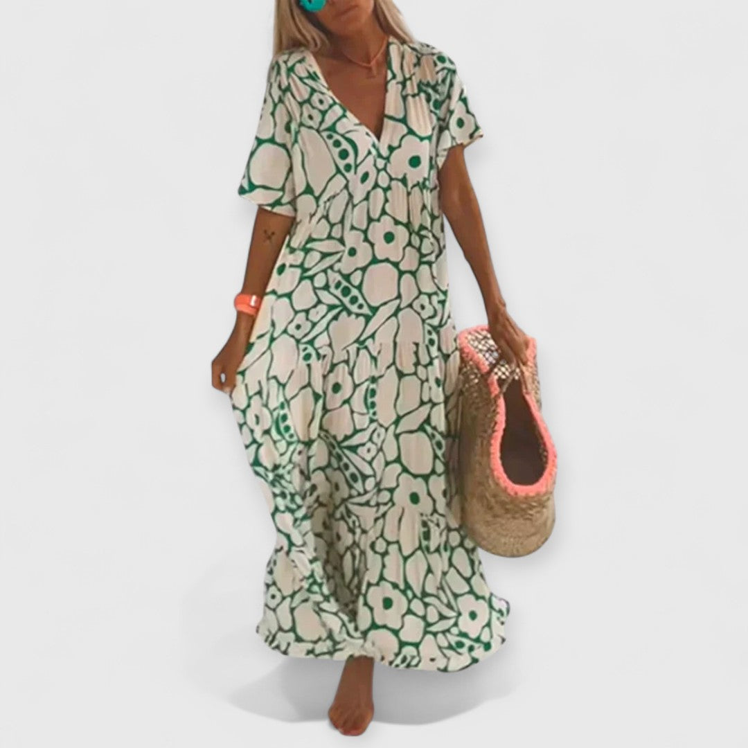 Christine - Sommerkleid Premium Blumenmuster