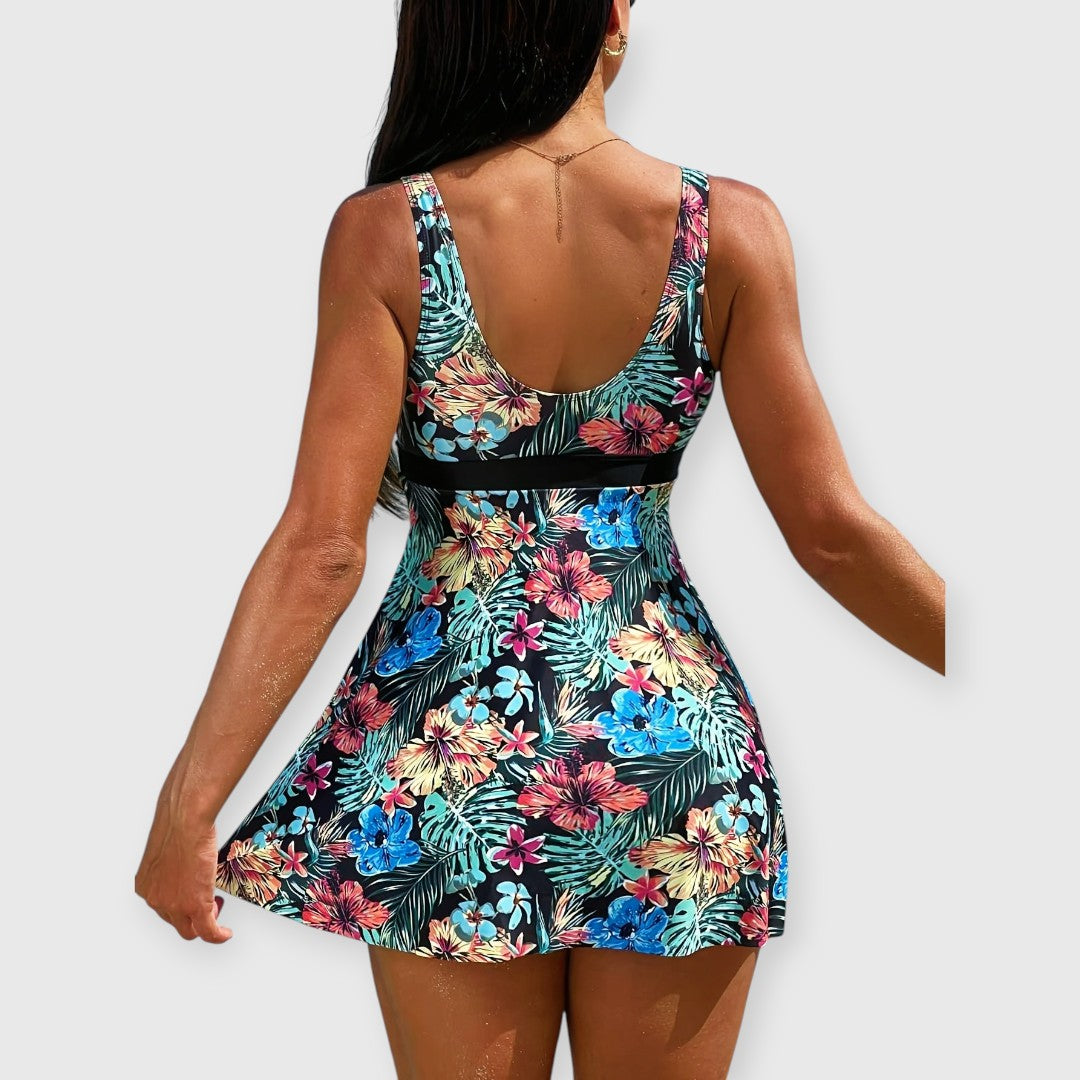Meraya – Eleganter Blumen-Tankini mit Figurspiel