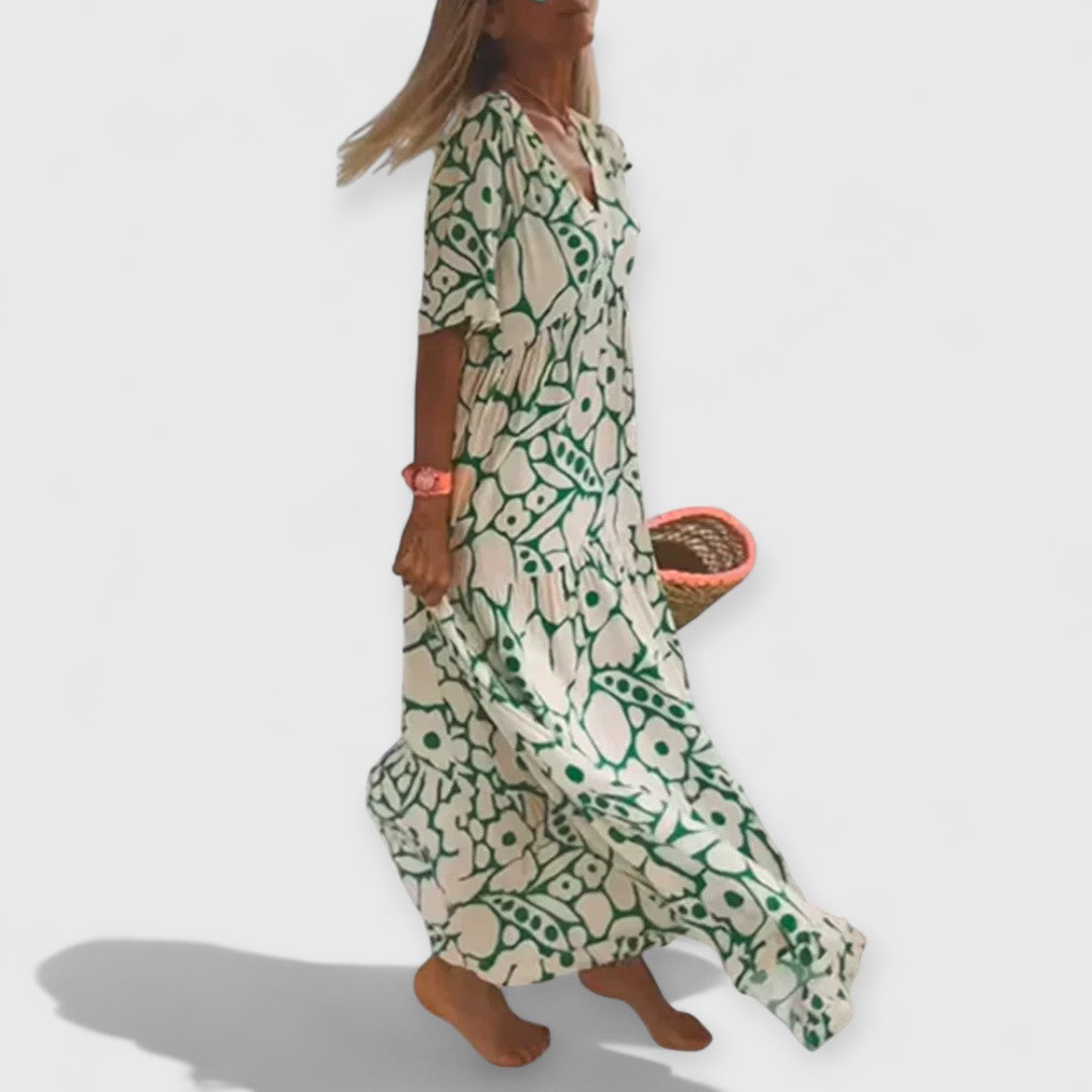Christine - Sommerkleid Premium Blumenmuster