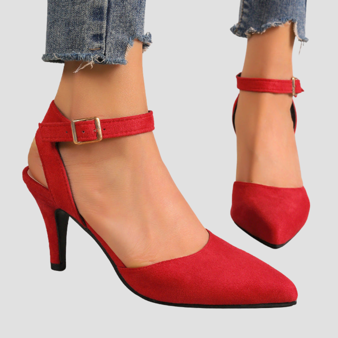 Nicole - Orthopädische Komfort-Heels mit Doppelriemen