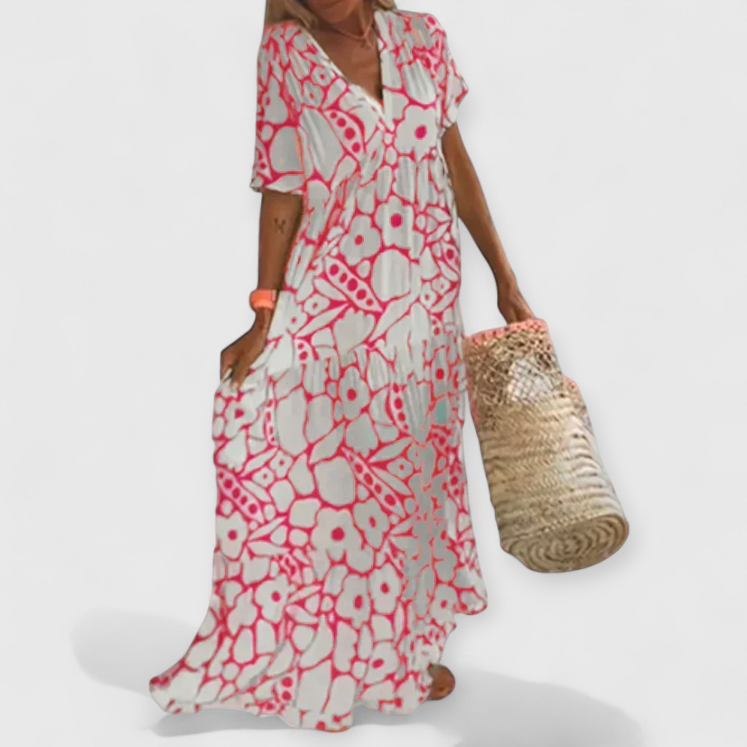Christine - Sommerkleid Premium Blumenmuster