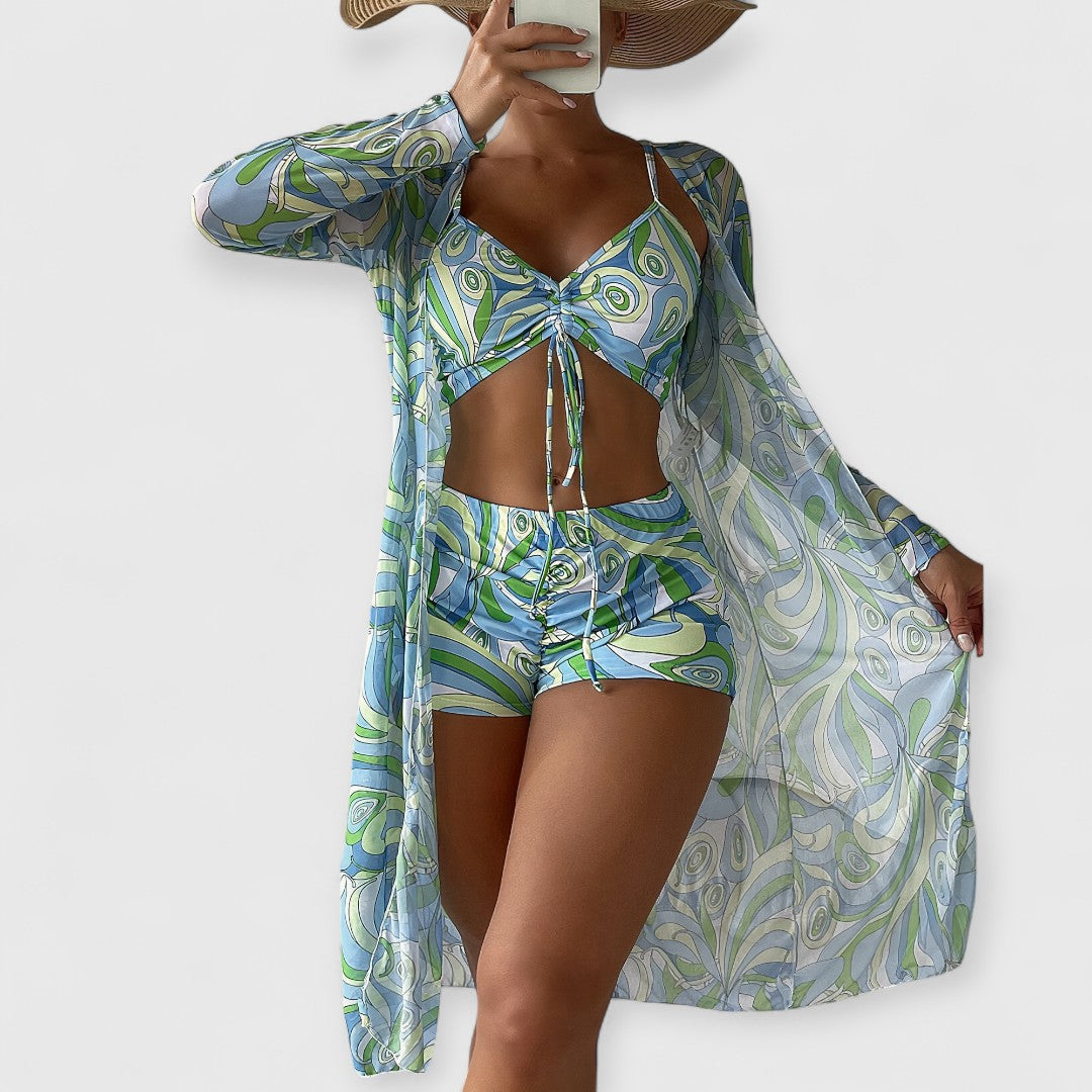 Inez – 3-teiliges Bikini-Set mit High-Waist-Schnitt