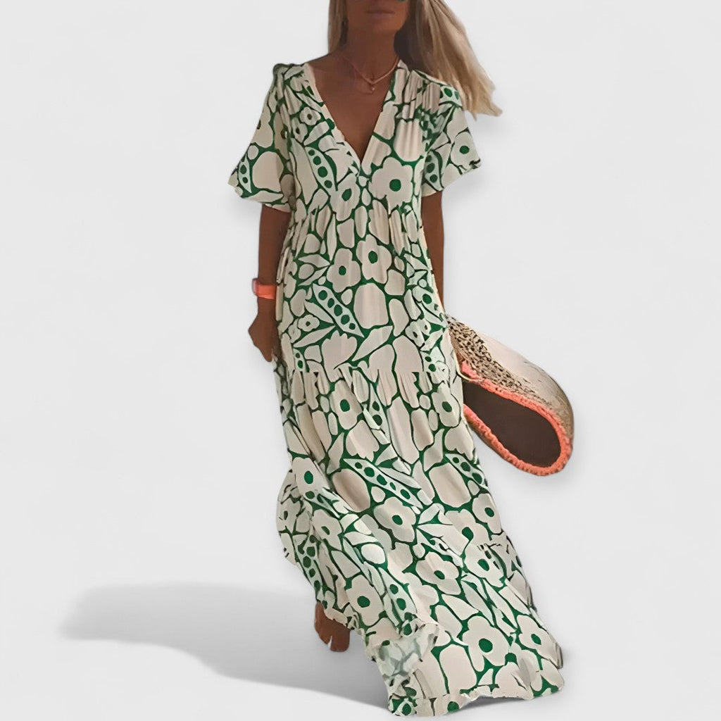 Christine - Sommerkleid Premium Blumenmuster
