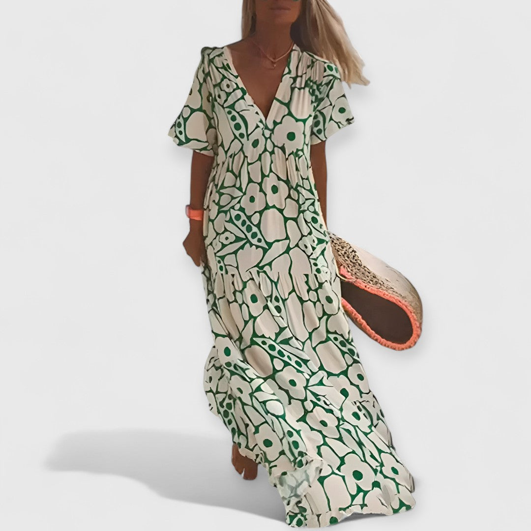 Christine - Sommerkleid Premium Blumenmuster