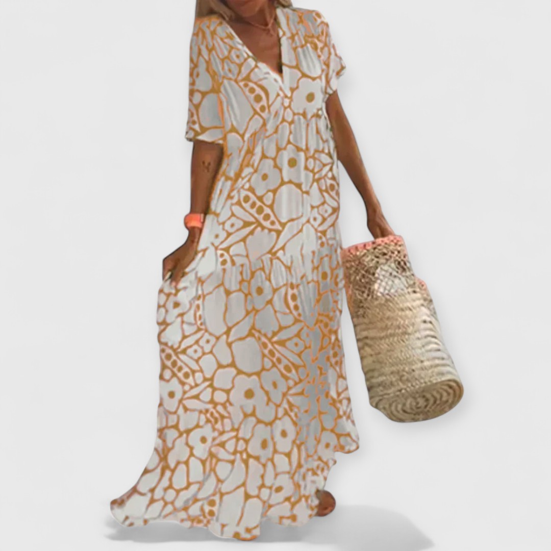 Christine - Sommerkleid Premium Blumenmuster