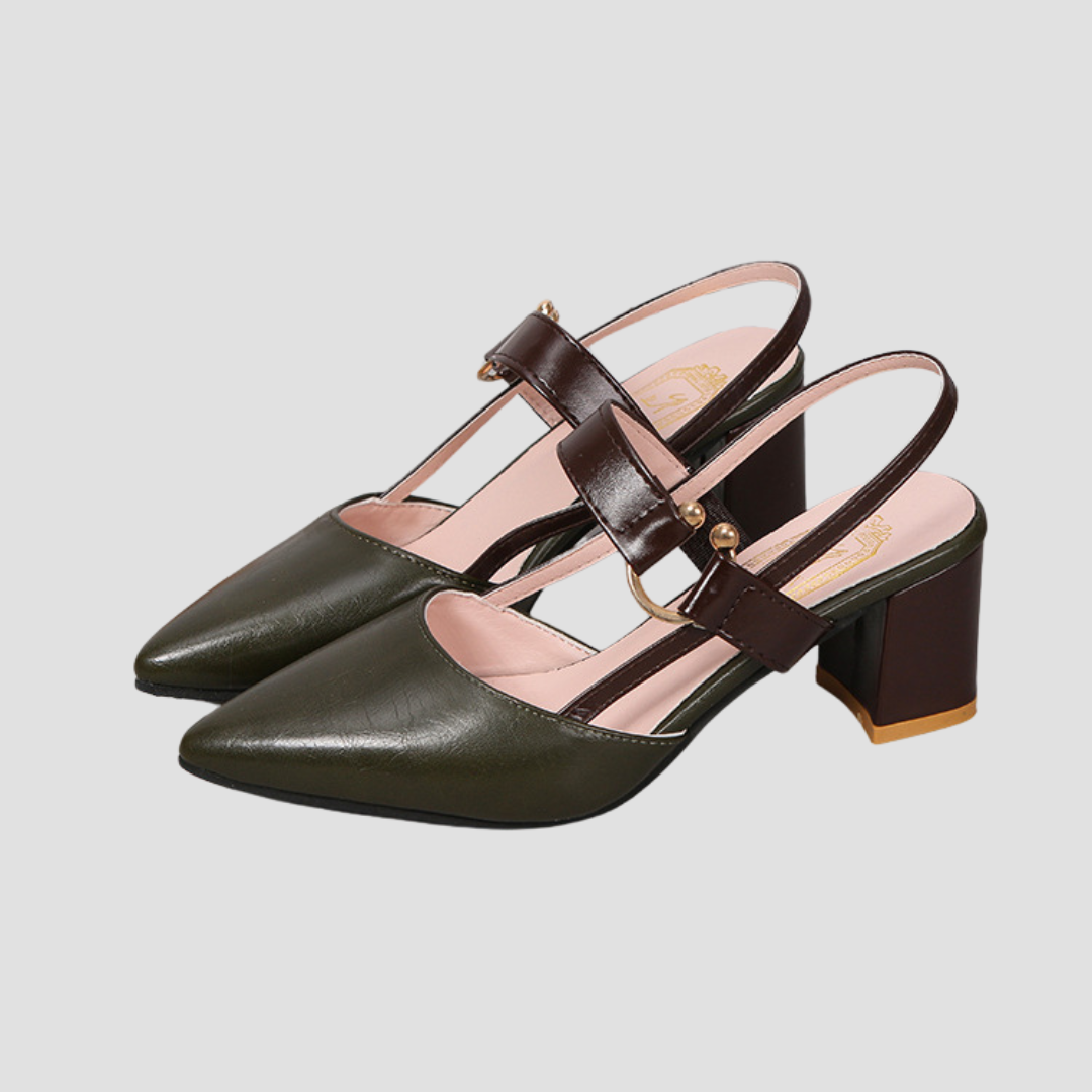 Nia - Orthopädische Komfort-Sandalen mit Blockabsatz