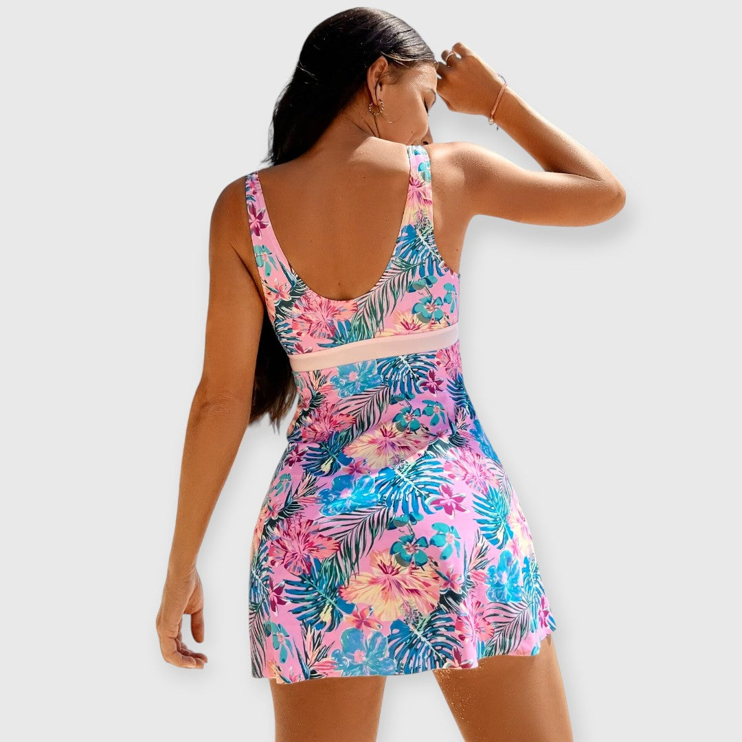 Meraya – Eleganter Blumen-Tankini mit Figurspiel