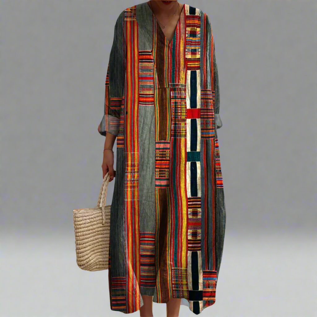 Faith - Elegantes geometrisches Kleid