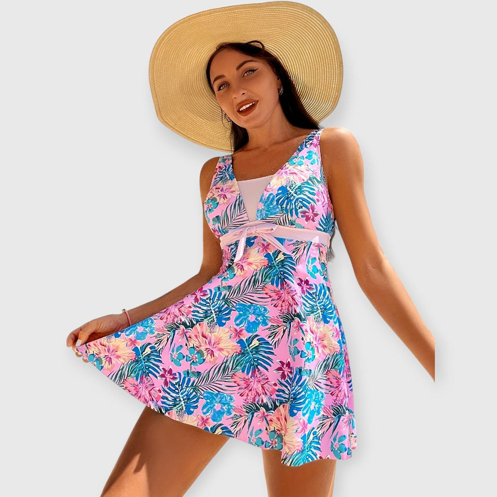 Meraya – Eleganter Blumen-Tankini mit Figurspiel