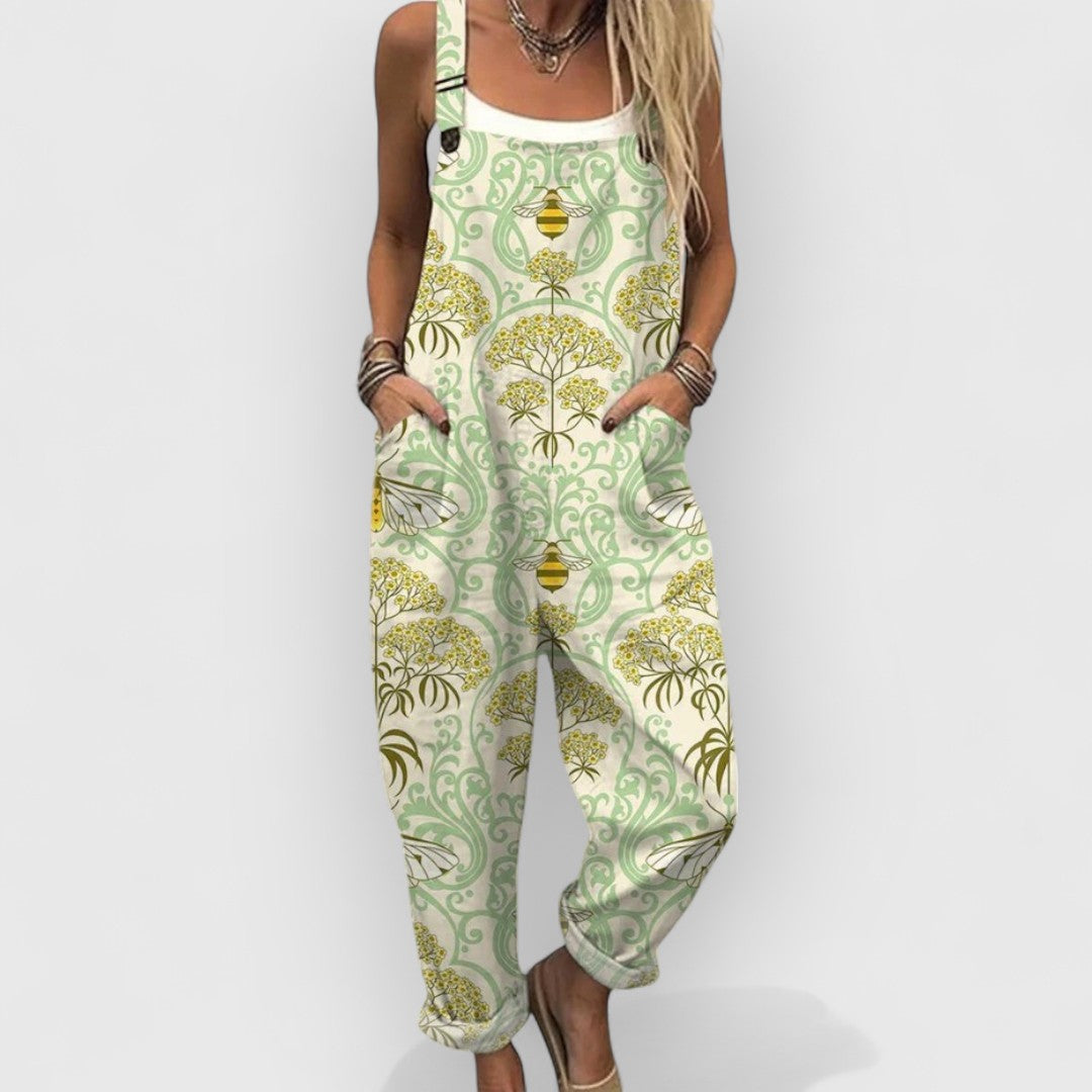 Briony - Geblümter Vintage Overall