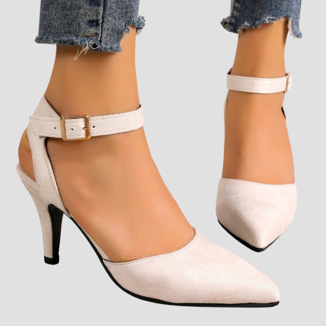 Nicole - Orthopädische Komfort-Heels mit Doppelriemen
